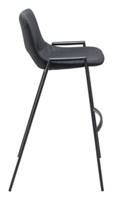 Desi Black Barstool (Set of 2)