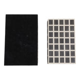 Rico Ivory/Brown Etched Squares Resin Boxes (Set of 2)
