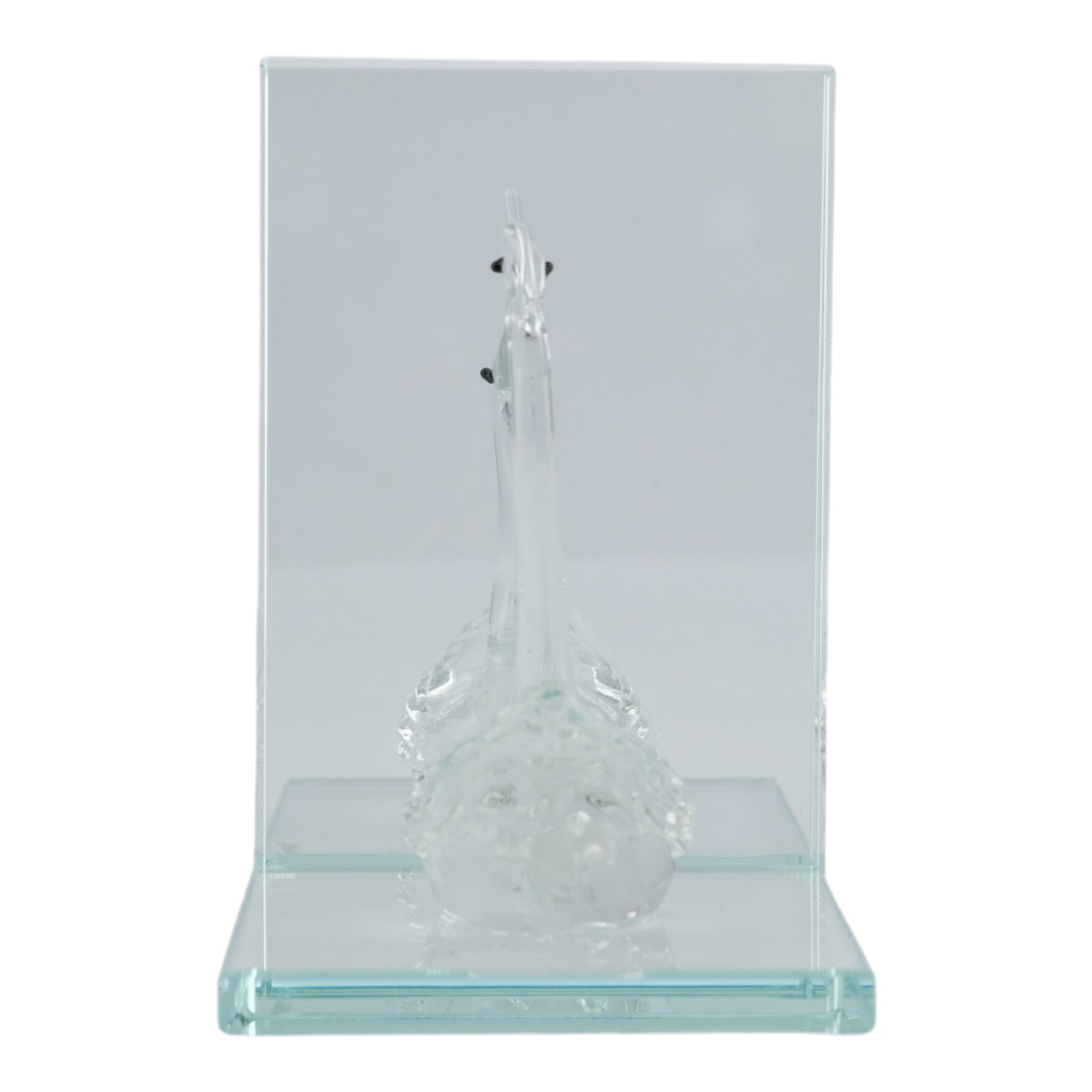 Midvalley Clear Swan Bookends (Set of 2)