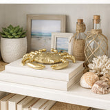 Imola Champagne Metal Crab Decor