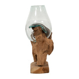 Barronford Brown/Clear Glass Vase