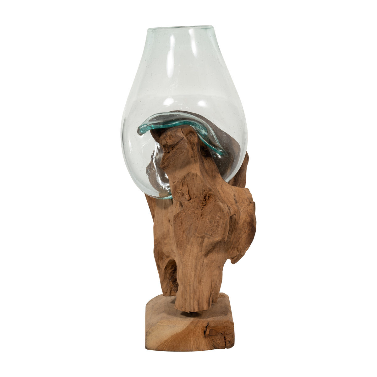 Barronford Brown/Clear Glass Vase