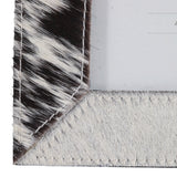 Fellows Black/White Hair on Hide Photo Frame