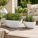 Devoncliff White Planters (Set of 2)