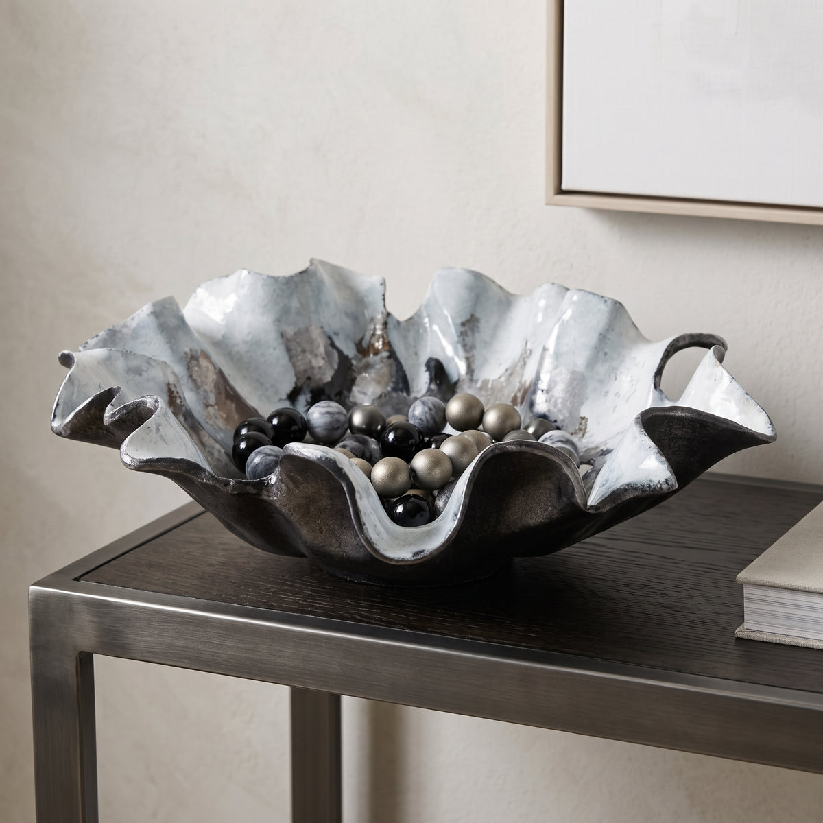 Davinwick Blue/White/Gray Bowl