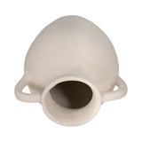 Drakewell Ivory Paper Mache Vase with Handles