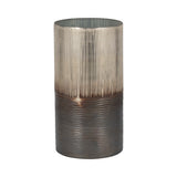 Grabtown Silver Large Glass Metallic 2-Tone Vase