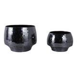 Antonshaw Black Planters (Set of 2)