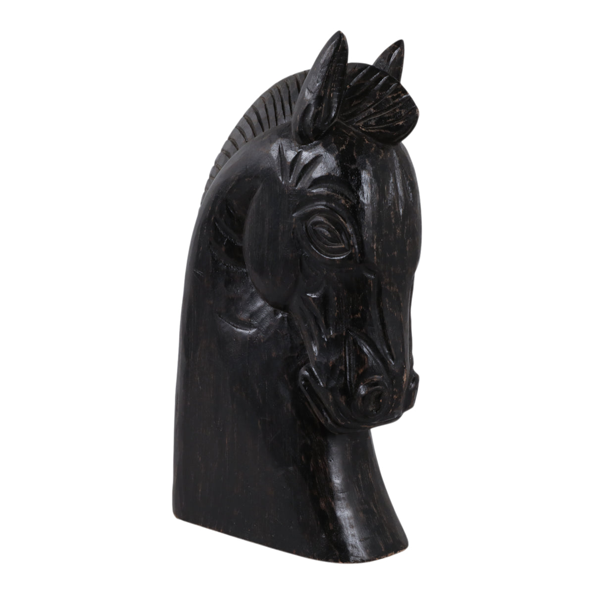 Stacy Black Trojan Horse Head Antiqued