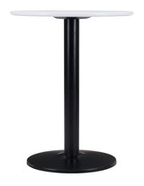 Alto White & Black Bistro Table