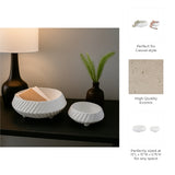 Gilbertrun White Bowls (Set of 2)