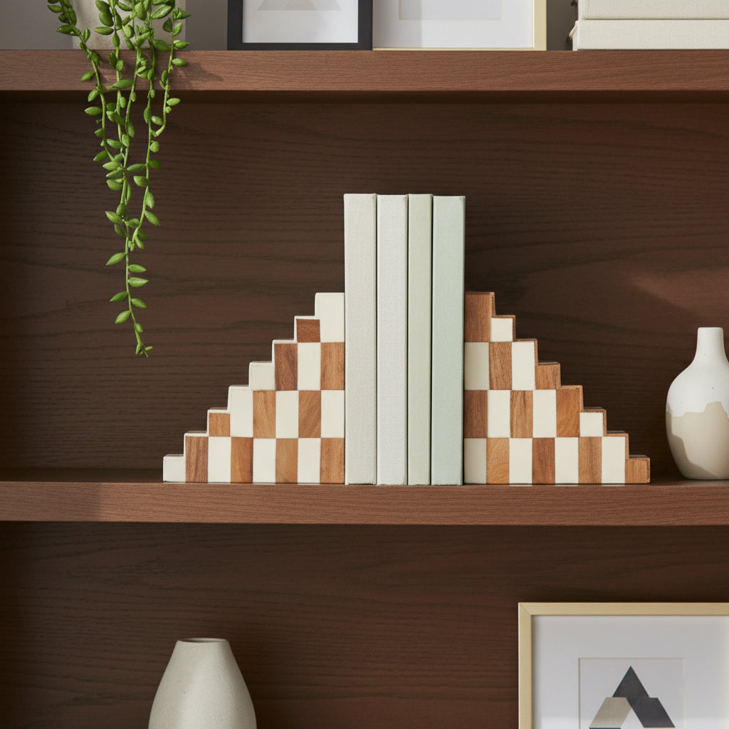Kiragrove Ivory/Tan Bookends (Set of 2)