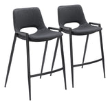 Desi Black Counter Stool (Set of 2)