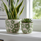 Axelgrove Green Planters (Set of 2)