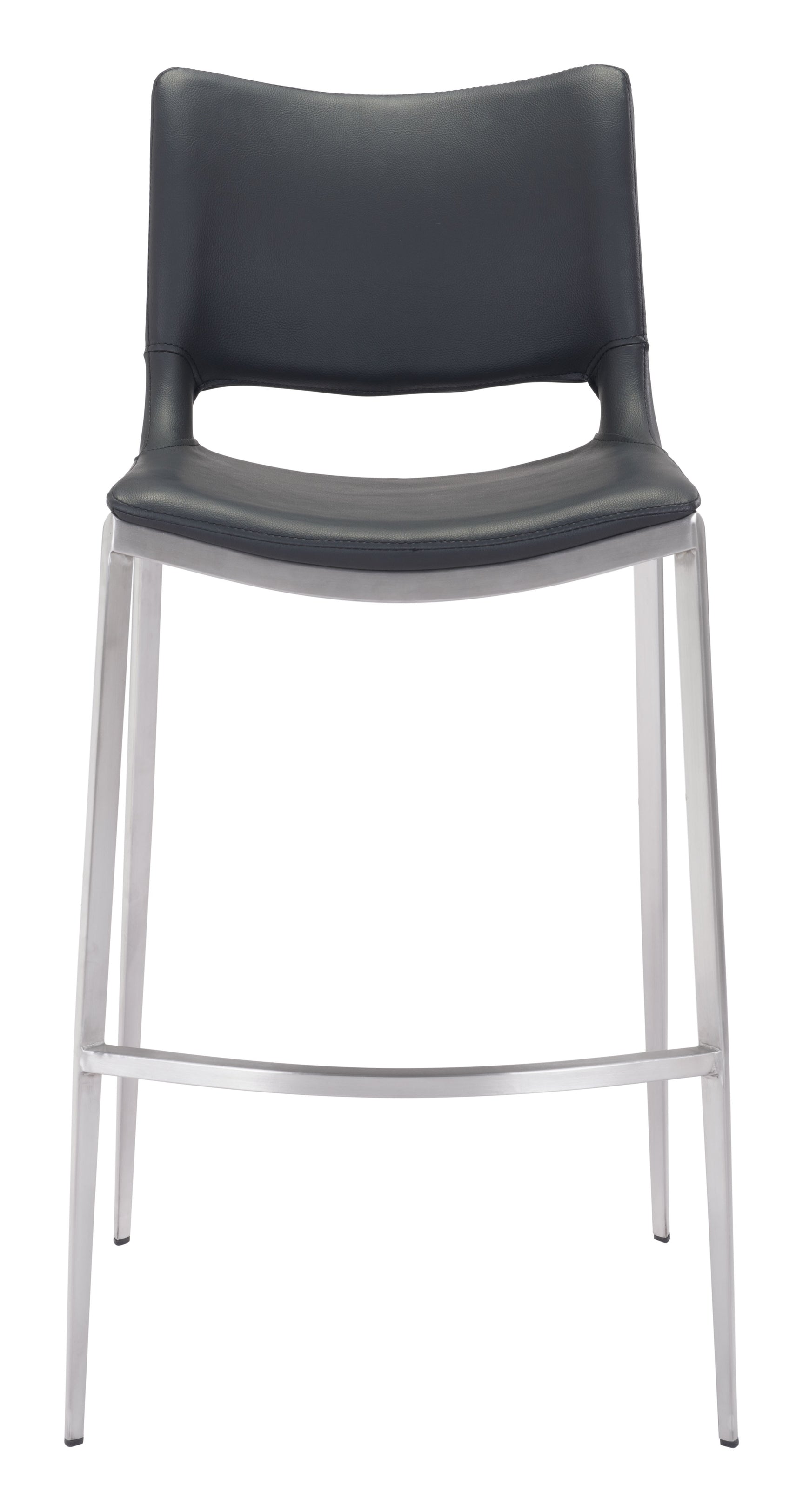 Ace Black & Silver Barstool (Set of 2)