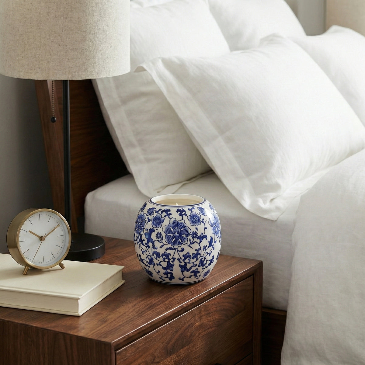 Honcut Green/White Jasmine Chinoiserie Candle