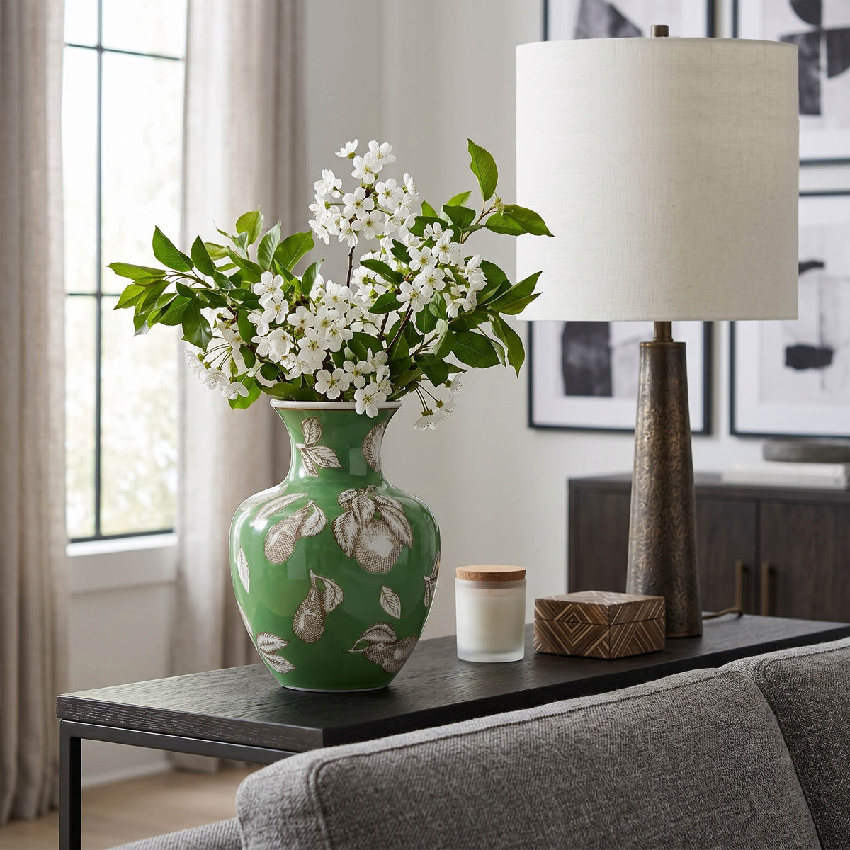 Holdenridge Green/Brown Chinoiserie
