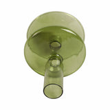 Ellenland Olive Vintage Glass Taper Candle Holder
