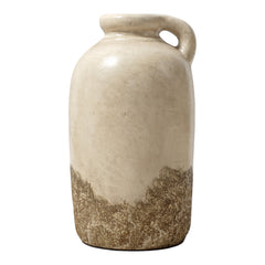 Calzona Multicolor Terracotta Bottle Vase with Handle