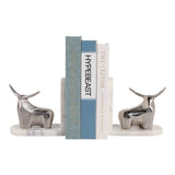 Almacrest White/Silver Bookends (Set of 2)