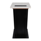 Wyvernwood White/Black Modern Accent Table with Square Top