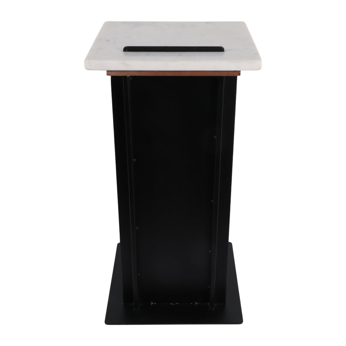 Wyvernwood White/Black Modern Accent Table with Square Top