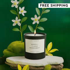 8oz Neroli | Ylang | Bergamot Candle with Lid and Box (Inspired by Chanel #5®) - Ornate Home