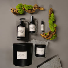 8oz Oud Wood | Guaiac Wood | Cedar Candle with Lid and Box (Inspired by Tom Ford Oud Wood®) - Ornate Home