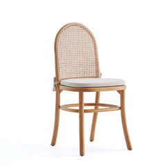 9-Piece Rockaway 70.86 Dining Set in Nature with 8 Paragon 1.0 Dining Chairs - Ornate Home
