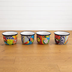 9" x 12.5" Handmade Mexican Talavera Ceramic Planter - Ornate Home
