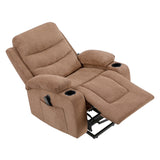 Sereno Black Power Lift Chair With Massage Heat Charging Ports And Cup-holders