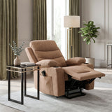 Sereno Black Power Lift Chair With Massage Heat Charging Ports And Cup-holders