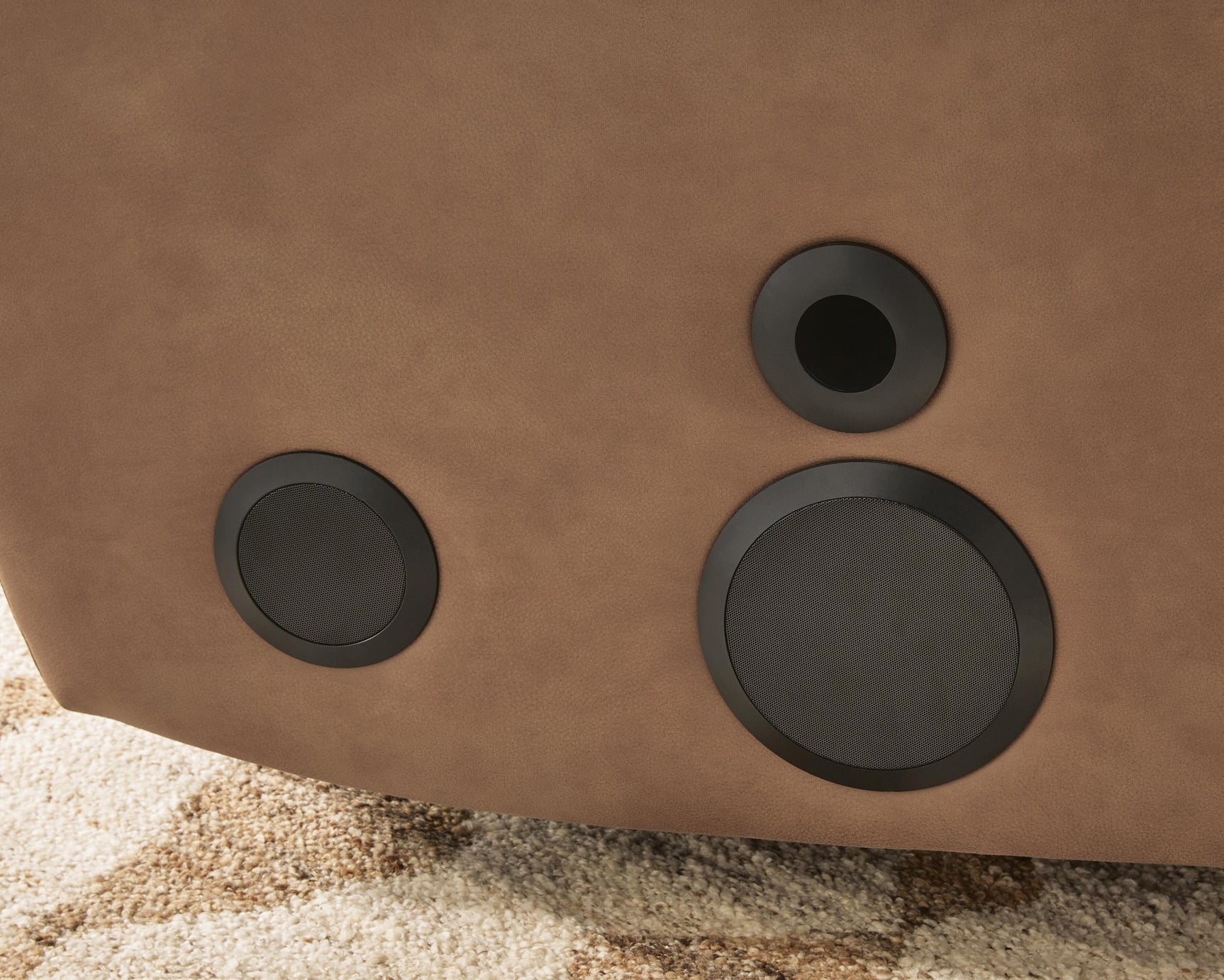 Flinlock Caramel Power Glider Recliner with Audio System