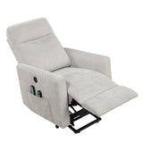 Koa Silver Power Lift Chair With Massage Heat And Charging Port