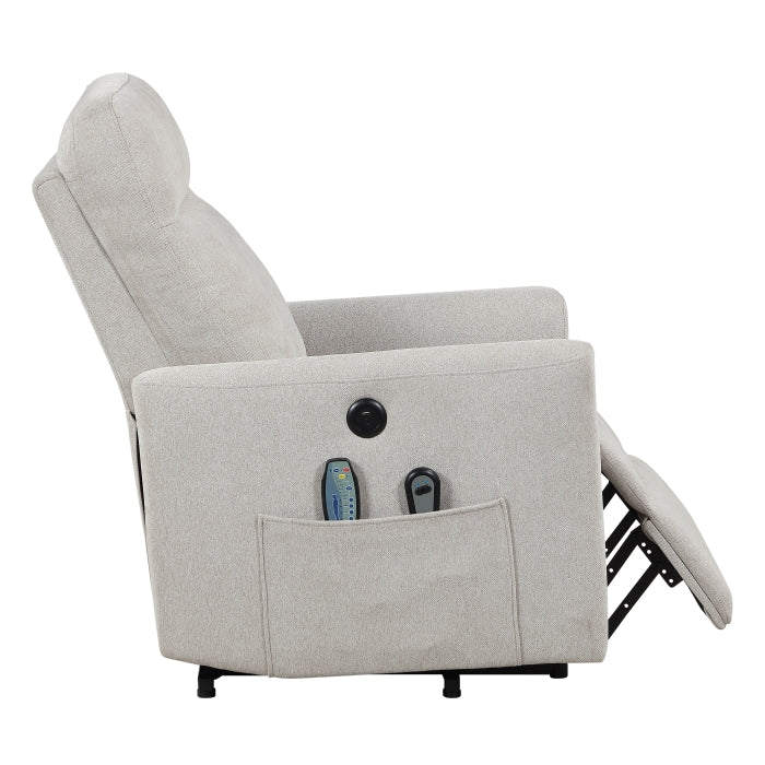 Koa Silver Power Lift Chair With Massage Heat And Charging Port