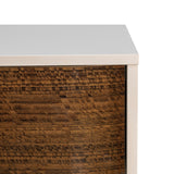 Pavira Walnut 1-Drawer Nightstand with LED Lights
