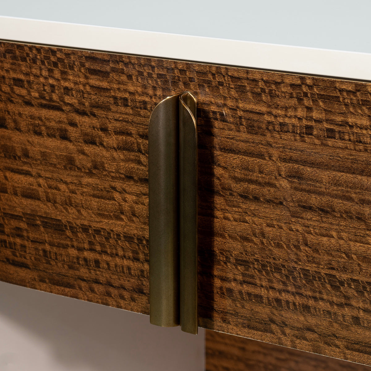 Pavira Walnut 1-Drawer Nightstand with LED Lights