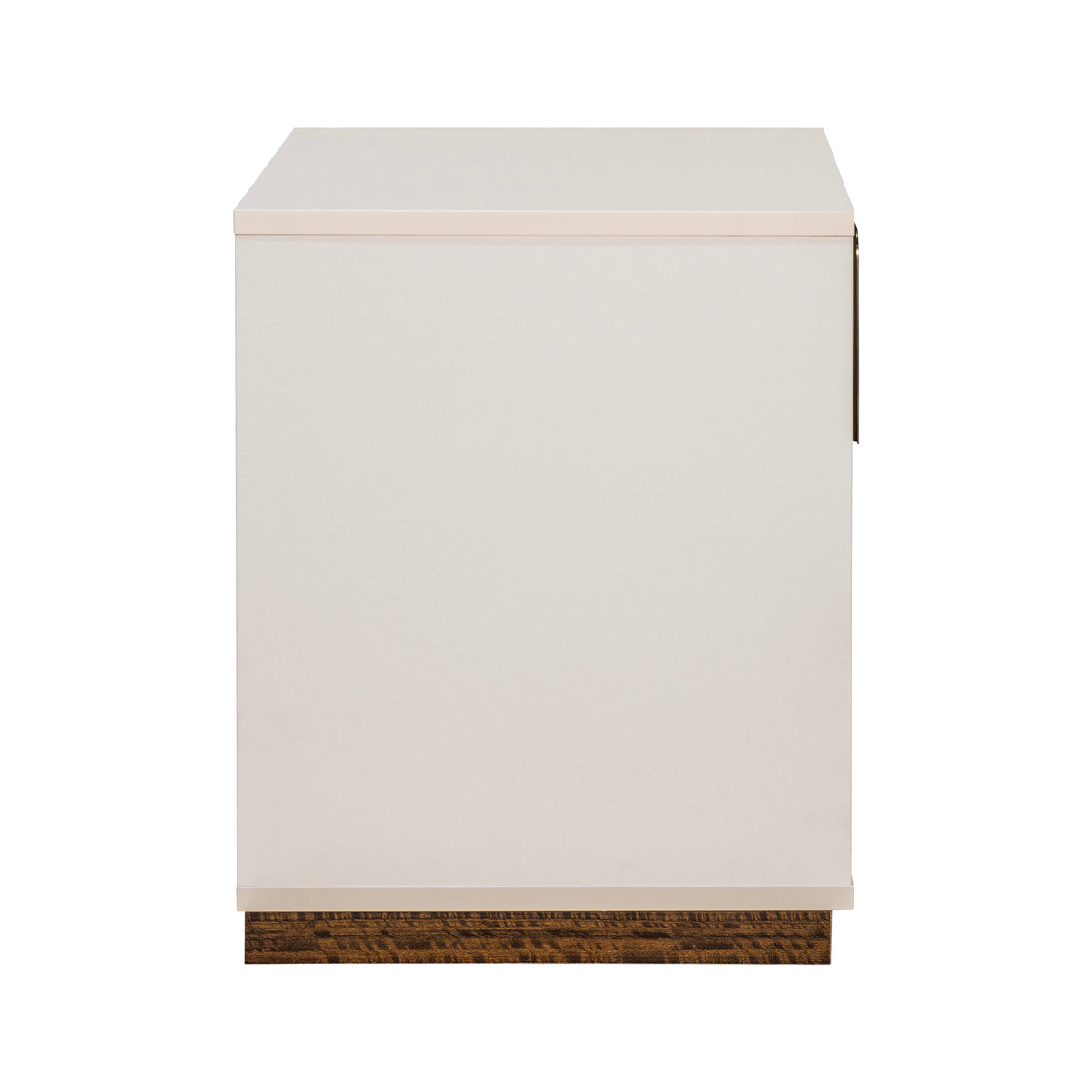 Pavira Walnut 1-Drawer Nightstand with LED Lights