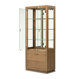 Portrait Sienna Brown Display Cabinet