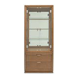 Portrait Sienna Brown Display Cabinet