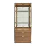Portrait Sienna Brown Display Cabinet
