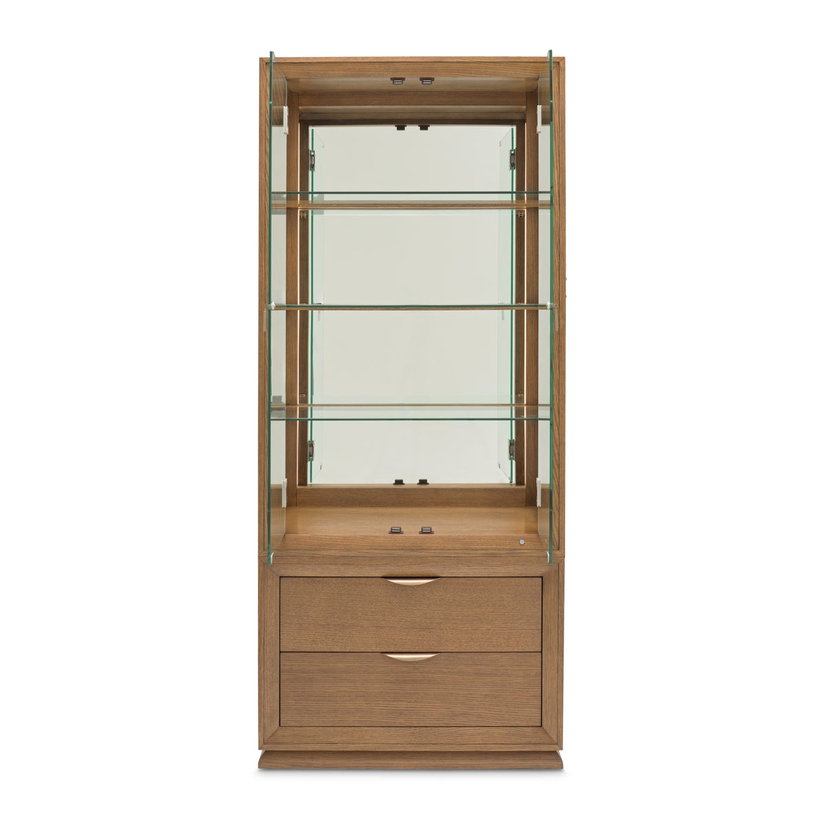Portrait Sienna Brown Display Cabinet