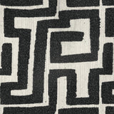 Eimer Black Geometric Jacquard Accent Chair