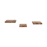 Upton Brown Mango Wood Shelves (Set of 3)
