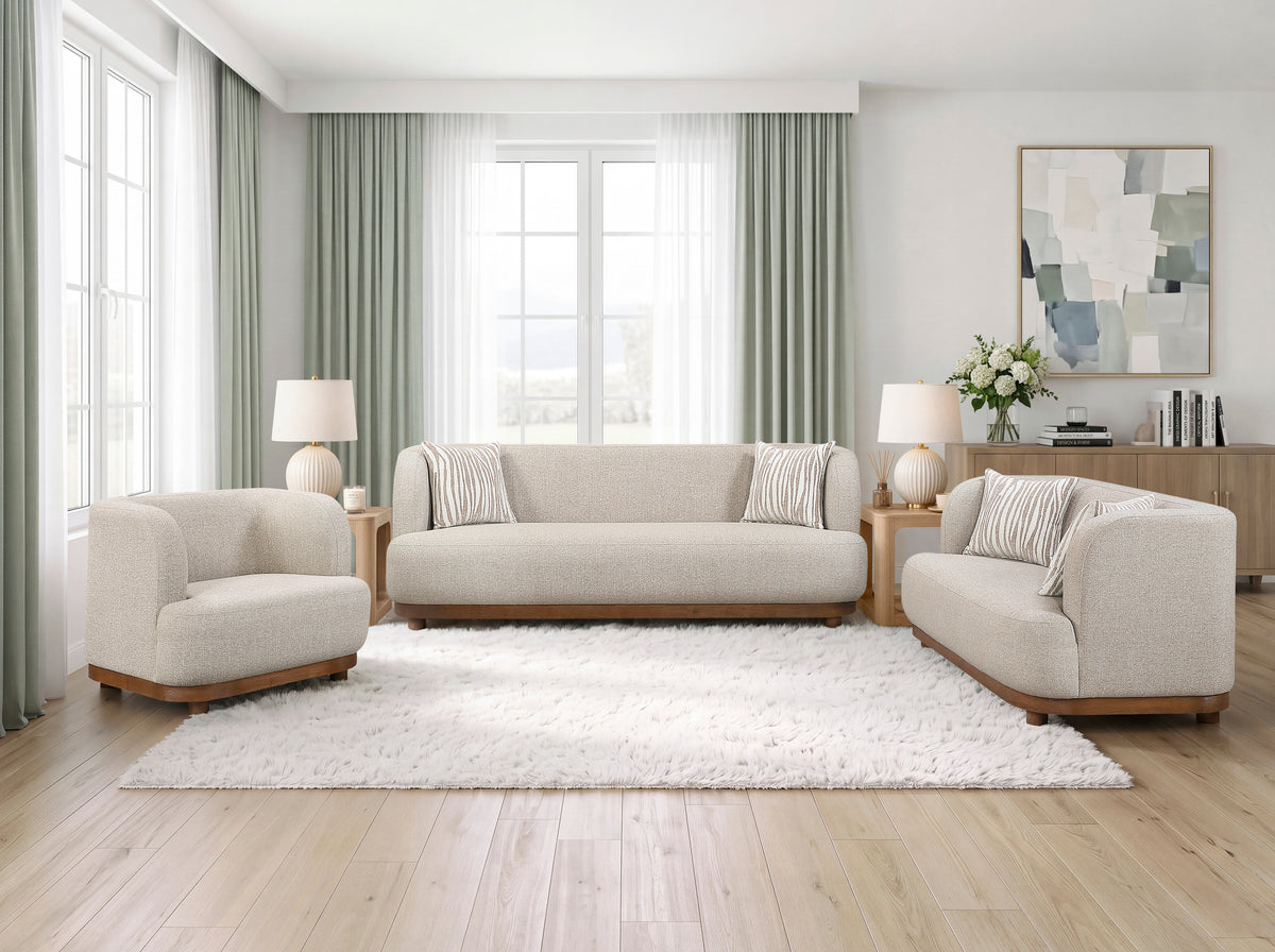 Crescent Taupe Chair