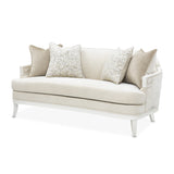 La Marisia Creamy Pearl/Tranquil Chenille Loveseat
