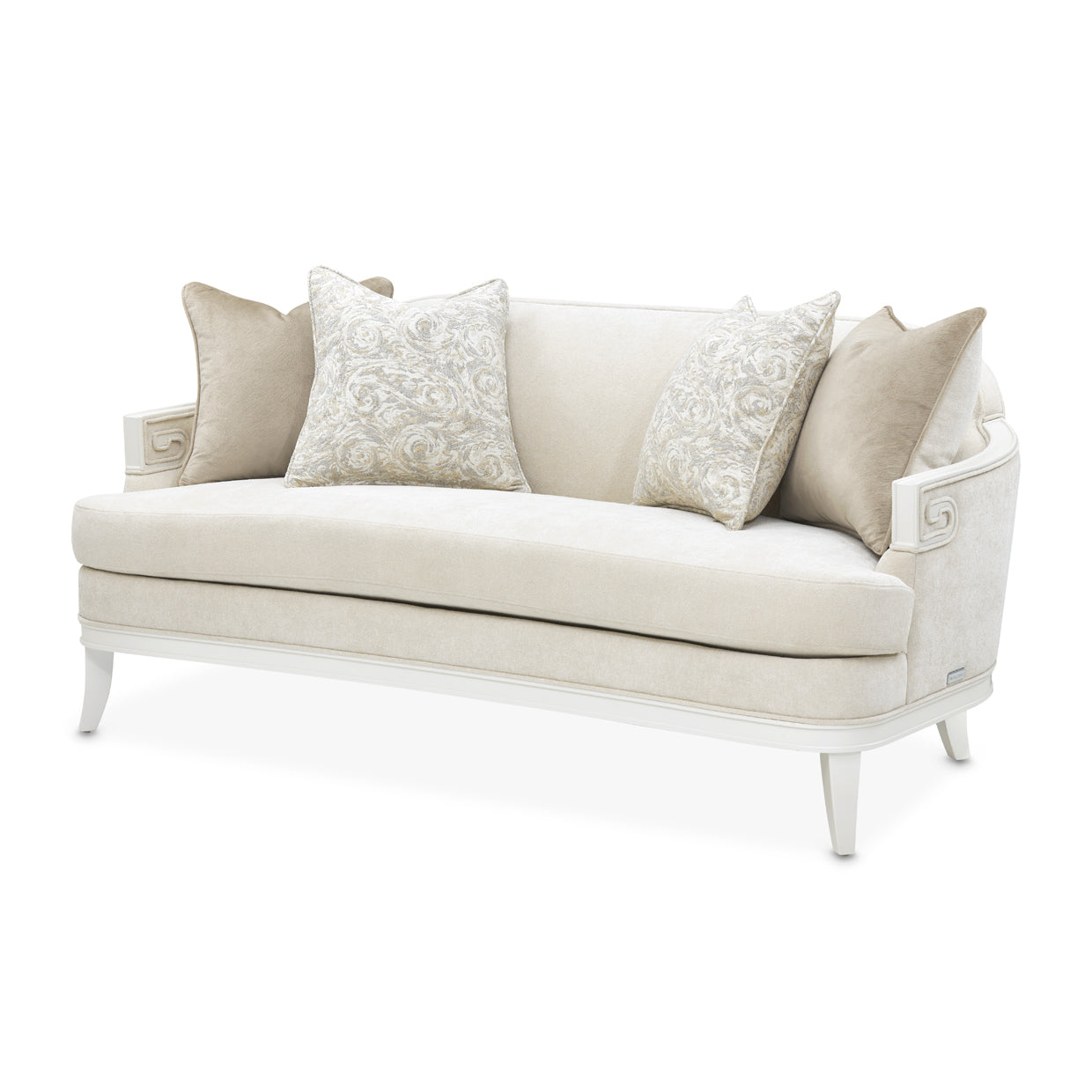 La Marisia Creamy Pearl/Tranquil Chenille Loveseat