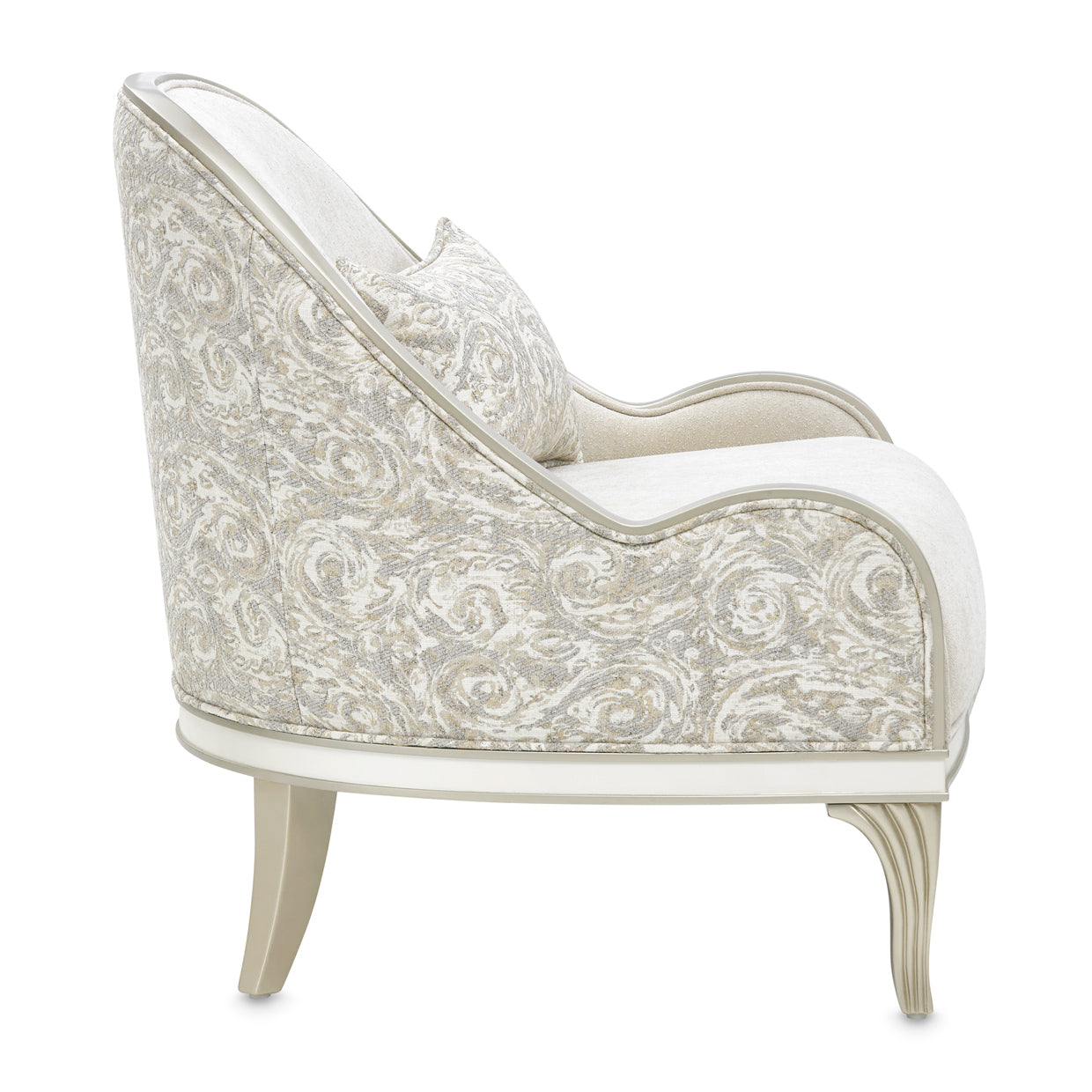 La Marisia Champagne/Tranquil Chenille Accent Chair