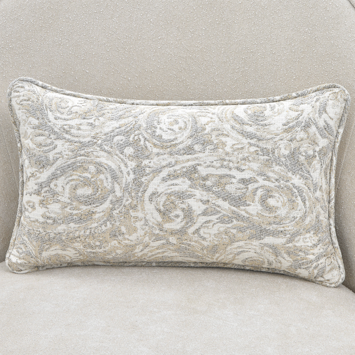 La Marisia Champagne/Tranquil Chenille Accent Chair