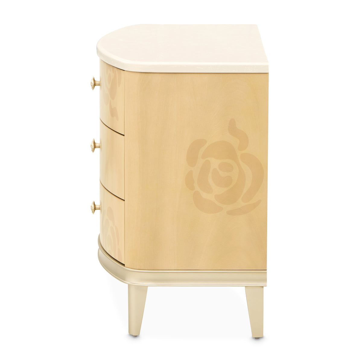 Camellia Field Caramel Nightstand